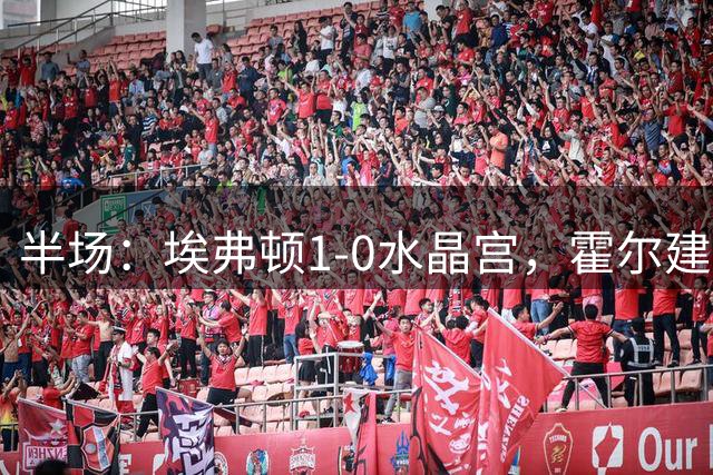 半场：埃弗顿1-0水晶宫，霍尔建功，恩凯蒂亚、马特塔中柱